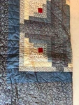 Lancaster County Amish Log Cabin Quilt (twin). Fixed Price $150.00.