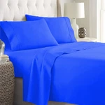 Premium Bedding Linen 1000 Tc 100% Cotton Royal Blue Solid Select Item. Fixed Price $84.46.