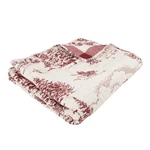 Winter Sleigh Ride Red Quilted Throw - Levtex Home. Fixed Price $54.99.