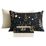 Botanical 6-PIECE Full Size Sheets Set, Boho Floral Print Brushed Microfiber .... Fixed Price $35.64.