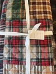 New Pottery Barn Peyton Patchwork King / Cal Quilt Holiday Christmas Cabin. Fixed Price $238.00.