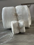 West Elm Reflections Matelasse Quilt & 1 Euro Sham White King/cal.. Fixed Price $159.99.