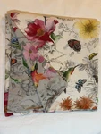 3 Piece Pottery Barn Hummingbird Duvet Queen/full 2 Pillow Shams Reversible Euc. Fixed Price $92.00.