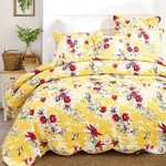Dada Bedding Radiant Sunshine Yellow Floral Bedspread Set - Hummingbirds Farm.... Fixed Price $109.49.