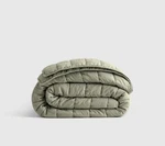 Quince Full Queen European Linen Box Quilt Willowleaf Green Nwot Open. Fixed Price $92.99.