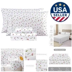 Elegant Pink Floral Queen Sheet Set 15-INCH Deep Pocket Non-slip Design. Fixed Price $60.99.