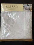 New Rare! Ralph Lauren Full Queen Coverlet Springhill White Quilted Spread. Fixed Price $399.95.
