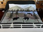 King Sized Donna Sharp (signed) Bear Lake Cotton Quilt Bedding Collection. Fixed Price $275.00.