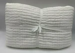 Pottery Barn Pick Stitch Quilt Full Queen White #320B. Fixed Price $309.99.