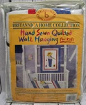 Vtg Hand Sewn Britannica Home Collection Quilted "gone Fishing" Wall Hanging Nip. Fixed Price $27.95.