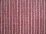 Providence Red White Stripe Cotton Homespun Fabric Quilt Apparel Decor. Fixed Price $9.00.