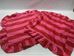 Vctops Boho Velvet Throw Pillow Covers 18X18 Pink Red Striped Set 2 Sofa. Fixed Price $16.40.