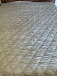 Signoria Firenze King Tan Coverlet Quilt Nwot Sateen Diamond Pattern Made Italy. Fixed Price $124.99.