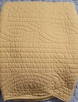 Pottery Barn Heirloom Scallop Quilt Full/queen Harvest Gold 92" X 88". Fixed Price $179.00.