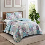 Brilliant Sunshine Lilac Rose Toile Quilt 3-PIECE Bedding Sets Traditional. Fixed Price $53.93.