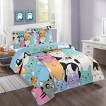 Marcielo Kids Quilt Bedspread Set Throw Blanket For Teens Girls Boys Bedding. Fixed Price $72.90.