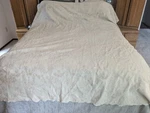 Columbine Cody Home Matelasse Ivory Queen Coverlet Bedspread Cotton 90" X 96". Fixed Price $59.90.