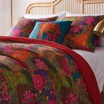 Greenland Home GL-1304WBSQ Jewel Quilt Set 5-PIECE Full/queen Red. Fixed Price $162.22.