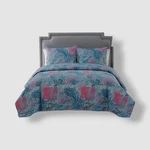 Vcny Home Blue Ava Paisley 3-PC. King. Size Quilt Set. Fixed Price $21.60.