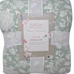 Lillian August Farmhouse Floral Cotton Quilt Set Full Queen Sage Green. Fixed Price $129.99.