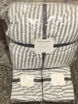 Pottery Barn Teen Emily Meritt Chambray Striped Full/queen Comforter Quilt Shams. Fixed Price $219.95.