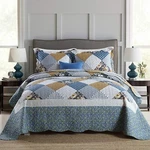 Newlake Quilt Bedspread Sets-checkered Floral Reversible Coverlet Set,queen S.... Fixed Price $54.32.