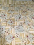 Nautica Patchwork Cotton Linen Quilt Repair Reversible 90X90 Queen Yellow Pink. Fixed Price $79.00.