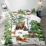 Luvivihome 2PCS Deer Bear Duvet Cover Twin, Toddler Baby Boys Girls Kids Bedd.... Fixed Price $58.53.