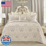Loom And Mill Luxury Set 3 Piece Elegant Floral Quilted Bedspread Queen. Fixed Price $191.77.