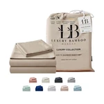Luxury Bamboo Market Queen Size Bed Sheet Set 100% Viscose Made From Bamb.... Fixed Price $168.71.