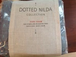 Anthropologie Dotted Nilda Euro Sham Blue Aqua Nip Retail $58 Cotton Boho. Fixed Price $29.99.