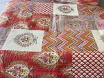Dena Home Twin Bohemian Orange Quilt Embroidered Reversible 87 X 66. Fixed Price $45.00.