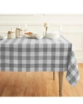 Solino Home Linen Checkered Tablecloth 60 X 108 Inch - 100% Pure Buffalo. Fixed Price $47.99.