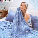 Ailemei Direct Cooling Throw Blanket With Double Xl 50"X70", Ocean. Fixed Price $32.35.