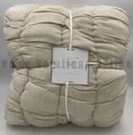 Pottery Barn Teen Cream Puff Microfiber Twill Quilt Oat Full Queen #T1063. Fixed Price $182.10.