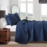 Horimote Home Quilt Set Twin Size Navy Blue, Classic Geometric Spots Stitched Pa. Fixed Price $61.54.