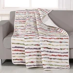 Greenland Home 100% Cotton Bella Ruffle Textured Throw Blanket, 50X60 In., Multi. Fixed Price $78.87.