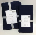 Pottery Barn Kids Belgian Flax Linen Baby Toddler Quilt & Crib Skirt Navy Blue. Fixed Price $183.99.