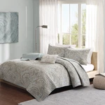 Pure Ronan 100% Cotton Quilt Set - Casual Paisley Design, All Season, Lightweigh. Fixed Price $124.17.