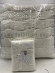 Pottery Barn Cozy Cloud Handcrafted Quilt King Cal 1 Sham Standard White #9800A. Fixed Price $428.00.