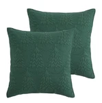 Levtex Home Green Christmas Tree Euro Shams SET/2 New. Fixed Price $49.99.