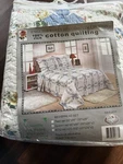 English Roses Bedding Collection Queen Bedspread Set 100% Cotton Patchwork 86X86. Fixed Price $45.00.