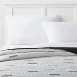King Satin Quilt White/black - Room Essentials: Midweight Sateen Coverlet,. Fixed Price $14.44.