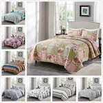 Floral Pattern Printed Quilt Set Coverlet All Season Microfiber Bedspread. Fixed Price $40.85.