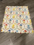 Quilt Baby Crib / Home Decor Handmade Size 43 X50 Double Wedding Ring Design. Fixed Price $25.00.