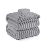 Bedsure Full/queen Plush Blanket Light Gray. Fixed Price $16.99.