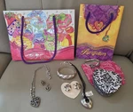 Brighton Kismet, Infinty & Scroll Heart Set W/tin And Bags. Fixed Price $58.00.