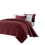 Chezmoi Collection Austin 3-PIECE Oversized Bedspread Coverlet Set (queen, Bu.... Fixed Price $55.43.