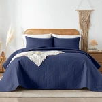 Davulos Quilt Bedding Set,navy Blue Ultrasonic Full/queen,. Fixed Price $40.99.