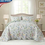Lightweight Floral Quilt Set Microfiber Bedspread Soft Bedding Home Decor New. Fixed Price $87.98.